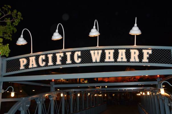 Pacific Wharf bridge
