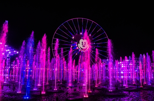 World of Color Pink high fountains